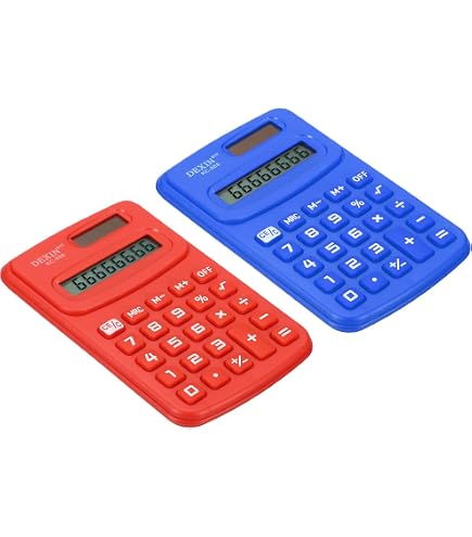 Amazon.co.jp: PATIKIL ミニ電卓 ポケットサイズ 2個 8桁 LCD